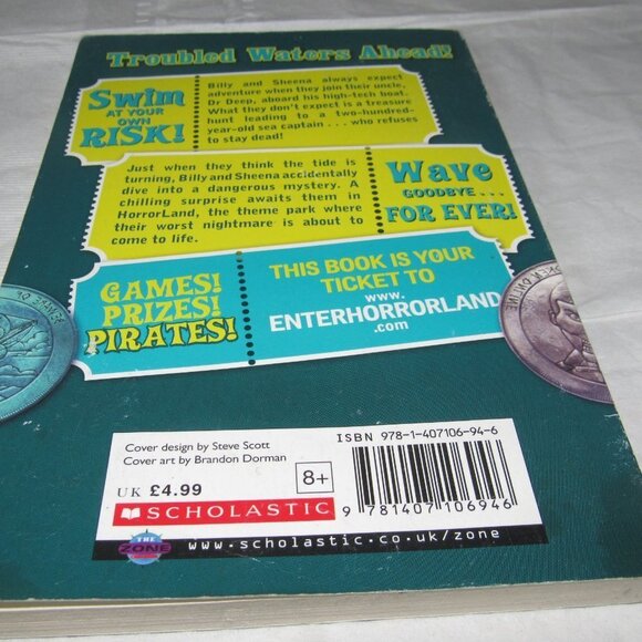 R.L. Stine Goosebumps Horrorland CREEP FROM THE DEEP Chapter Kids Book (#2) - Picture 3 of 4